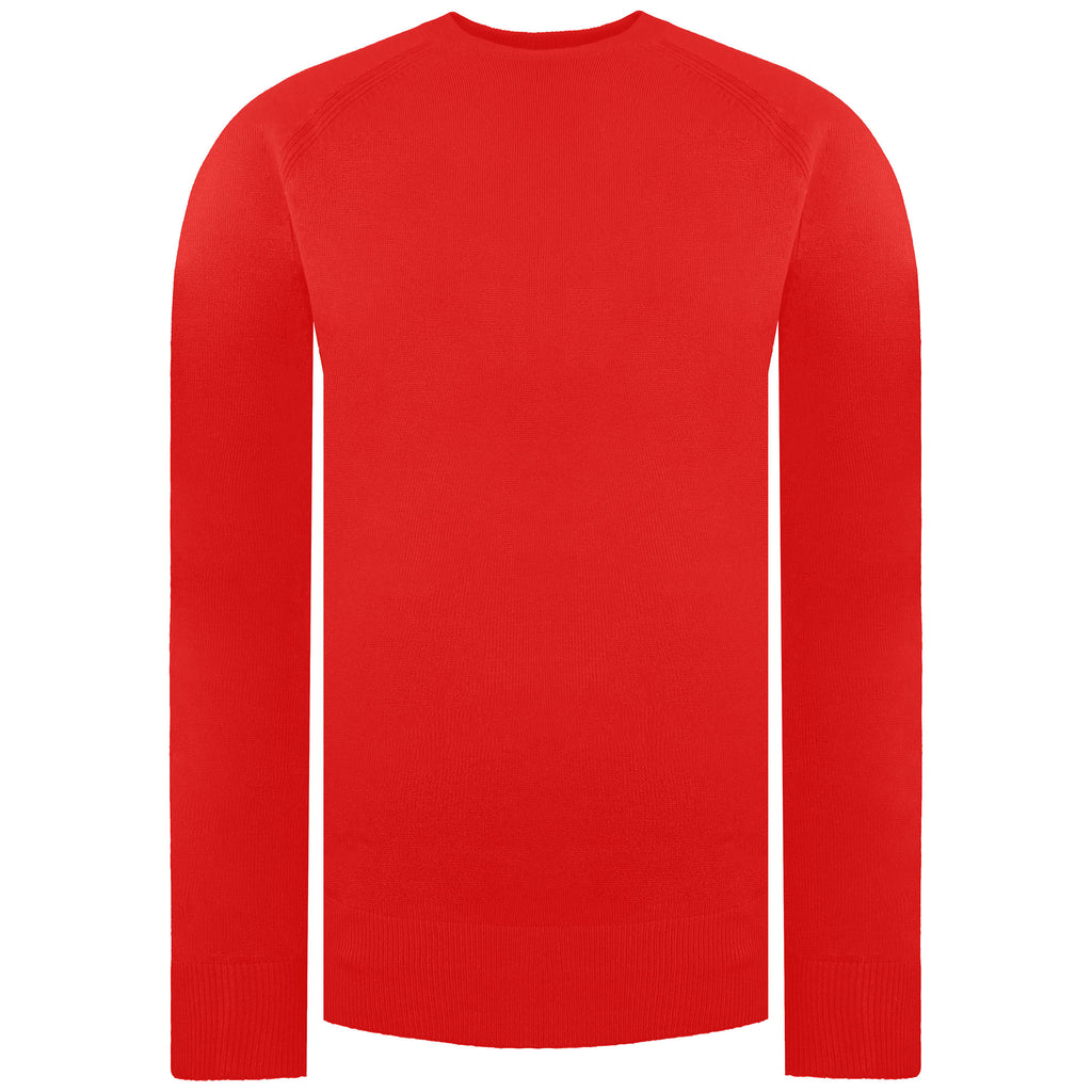 Island Green Raglan Mens Red Golf Sweater