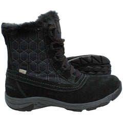 Merrell Ryeland Mid Polar Waterproof Womens Black Boots