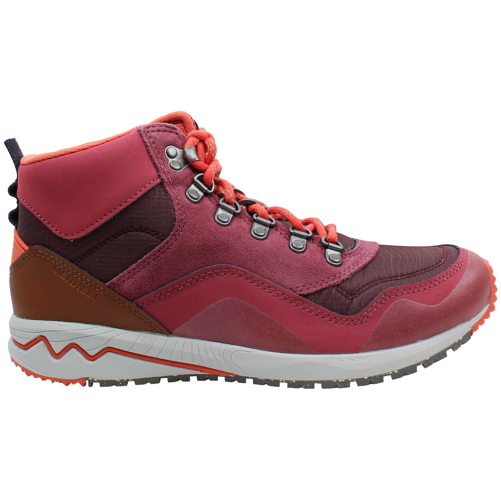 Merrell Stowe Mid Womens Pink Boots