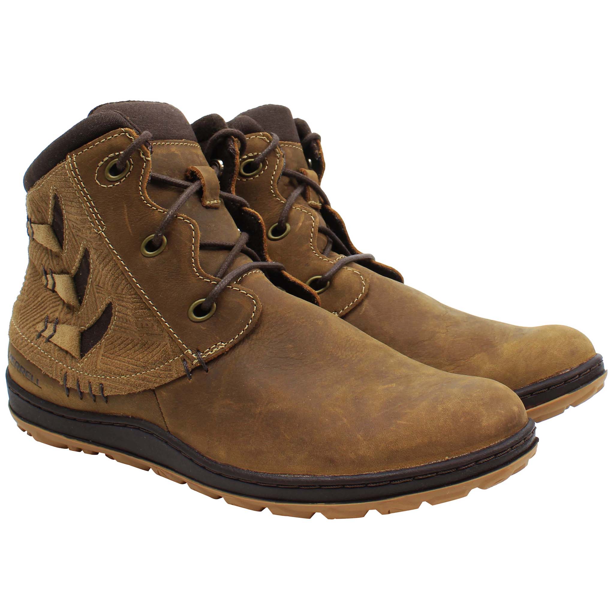 Merrell Ashland Vee Ankle Womens Brown Boots