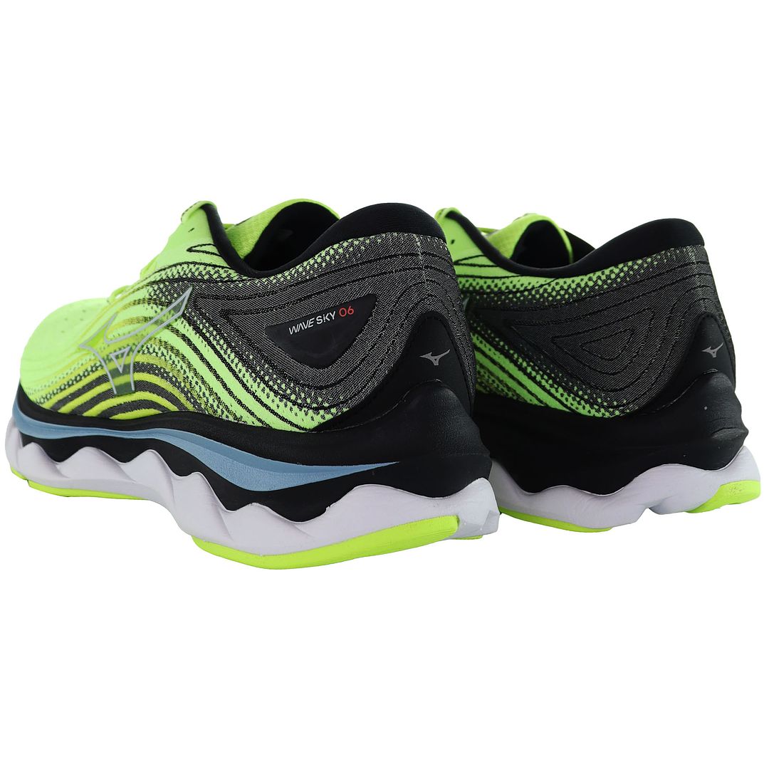 Mizuno Wave Sky 6 Mens Green Running Shoes