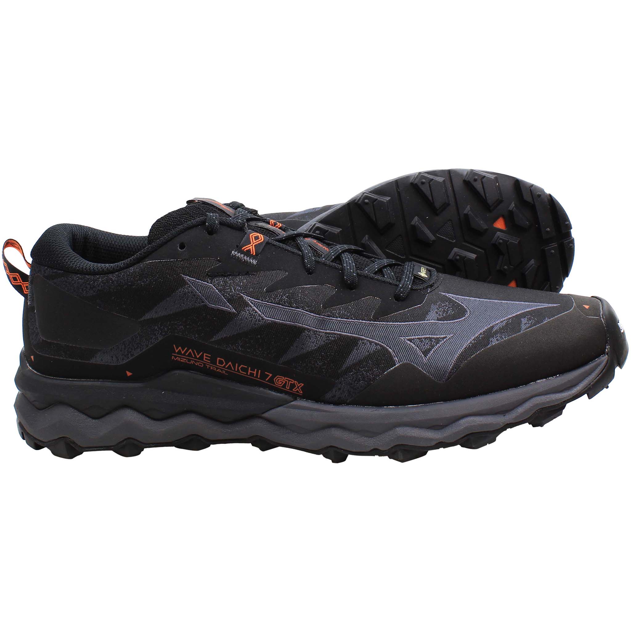 Mizuno Wave Daichi 7 GTX Mens Black Running Shoes