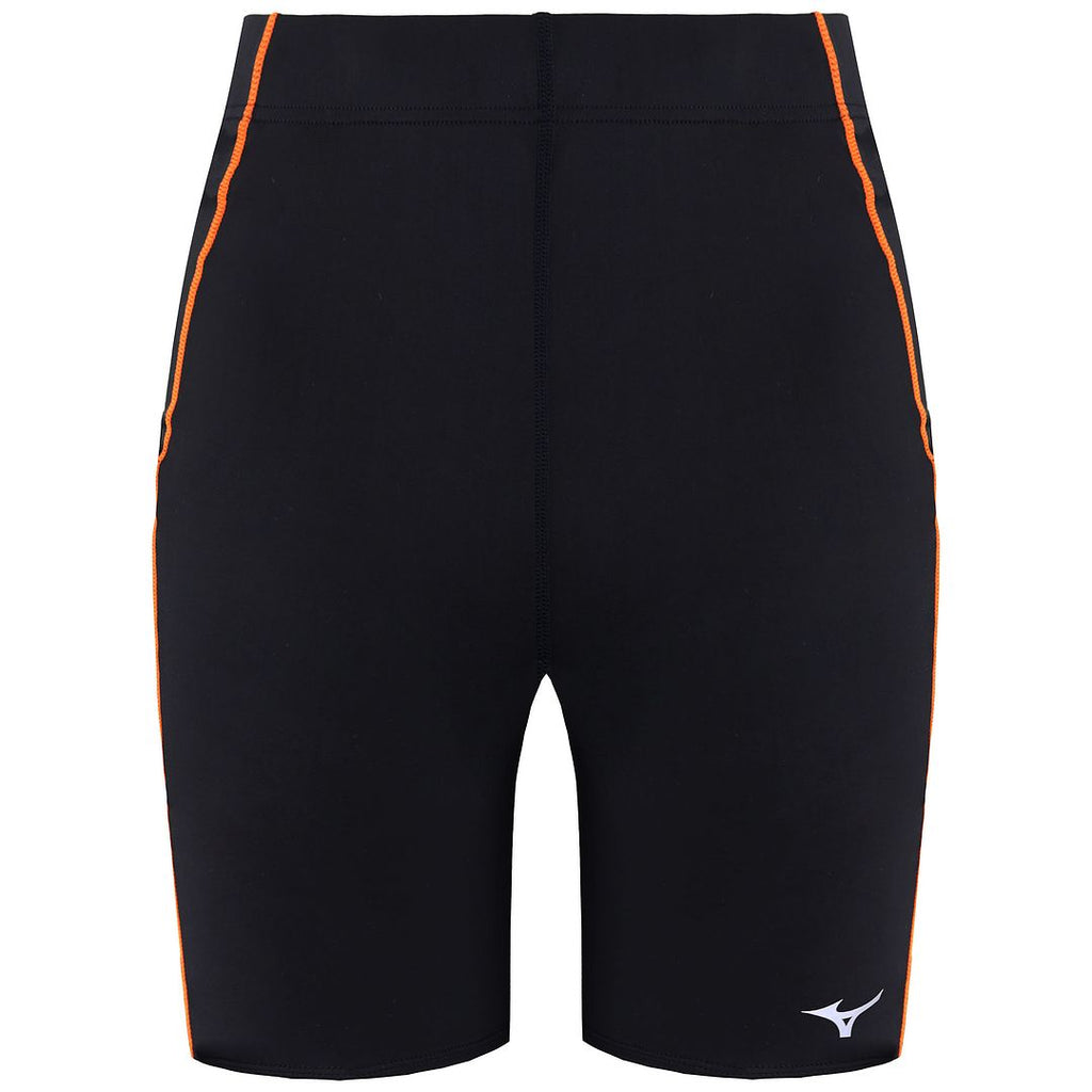 Mizuno Mid Mens Black/Orange Tights