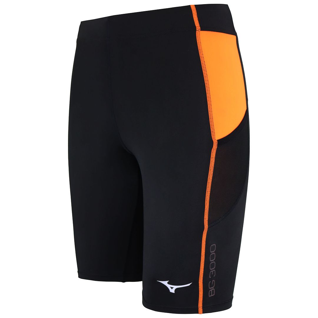 Mizuno Mid Mens Black Tights