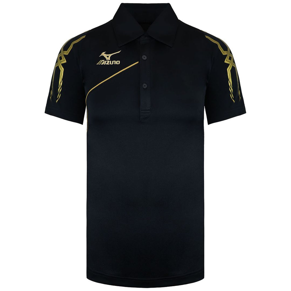 Mizuno DryLite Mens Black Polo Shirt