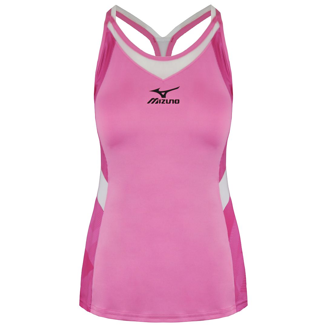 Mizuno DryLite Womens Pink/White Tank Top