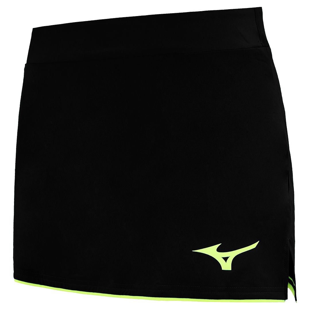 Mizuno Flex Womens Black/Yellow Skort