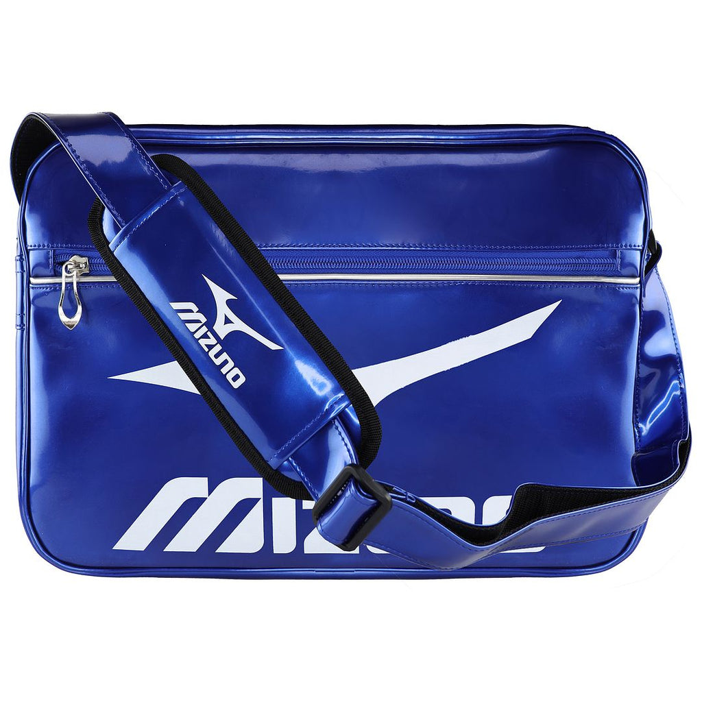 Mizuno Logo Mens Blue/White Shoulder Bag