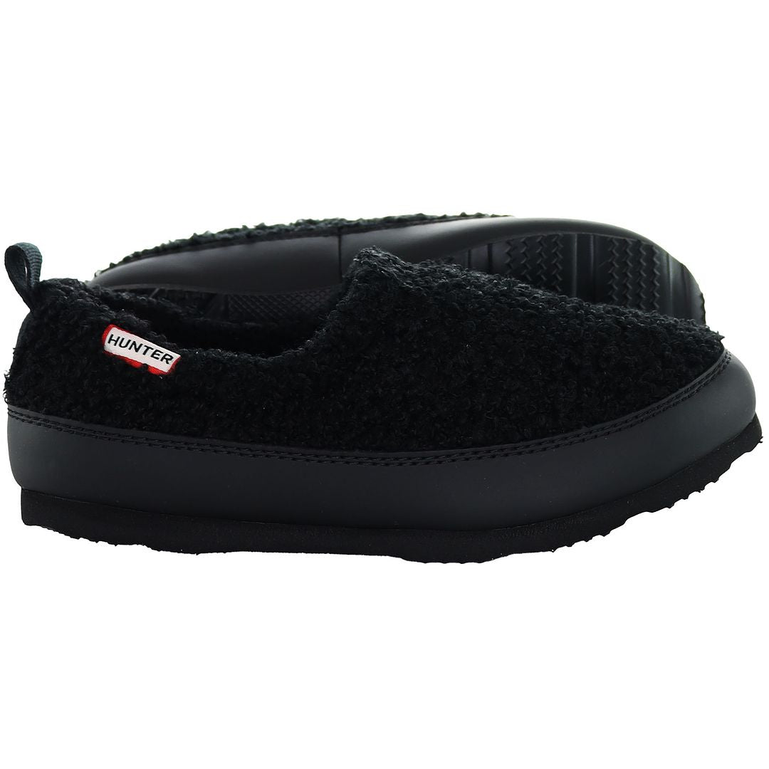 Hunter Sherpa Little Kids Black Slippers