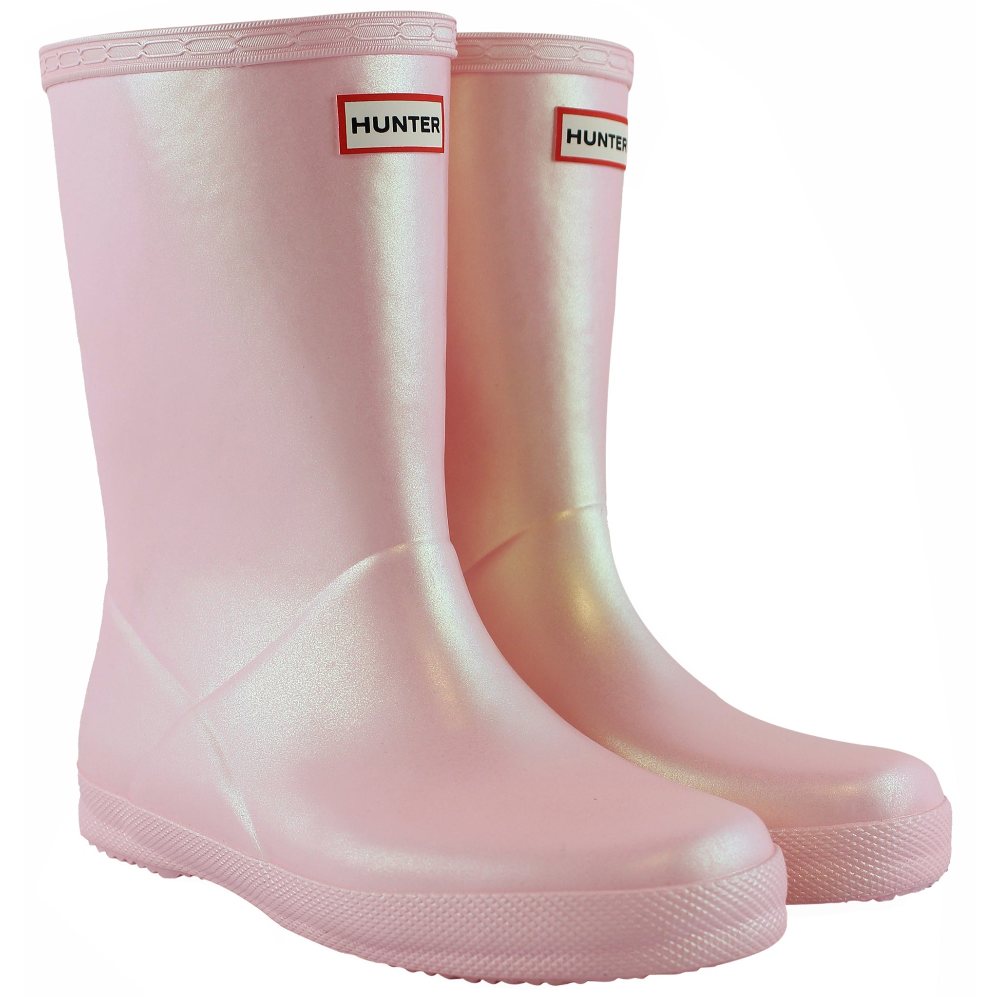 Hunter First Classic Nebula Kids Pink Wellington Boots