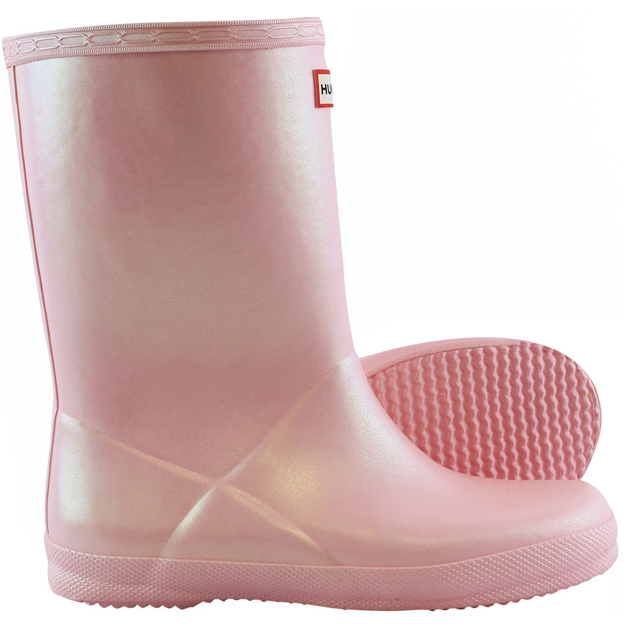 Hunter First Classic Nebula Kids Pink Wellington Boots