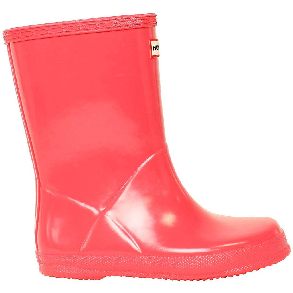 Hunter Gloss Kids Pink Wellington Boots