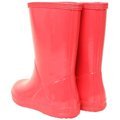 Hunter Gloss Kids Pink Wellington Boots