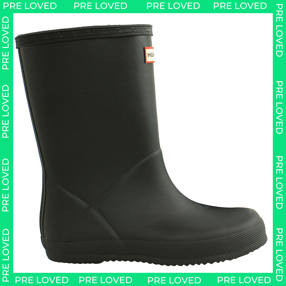 Hunter Original First Kids Black Wellington Boots NO BOX