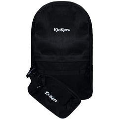 Kickers Gemini Black Backpack with Pencil Case
