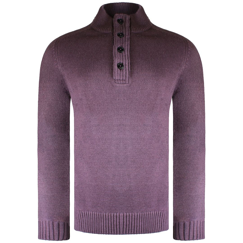 Weekend Offender Castillos Mens Dark Grape Sweater