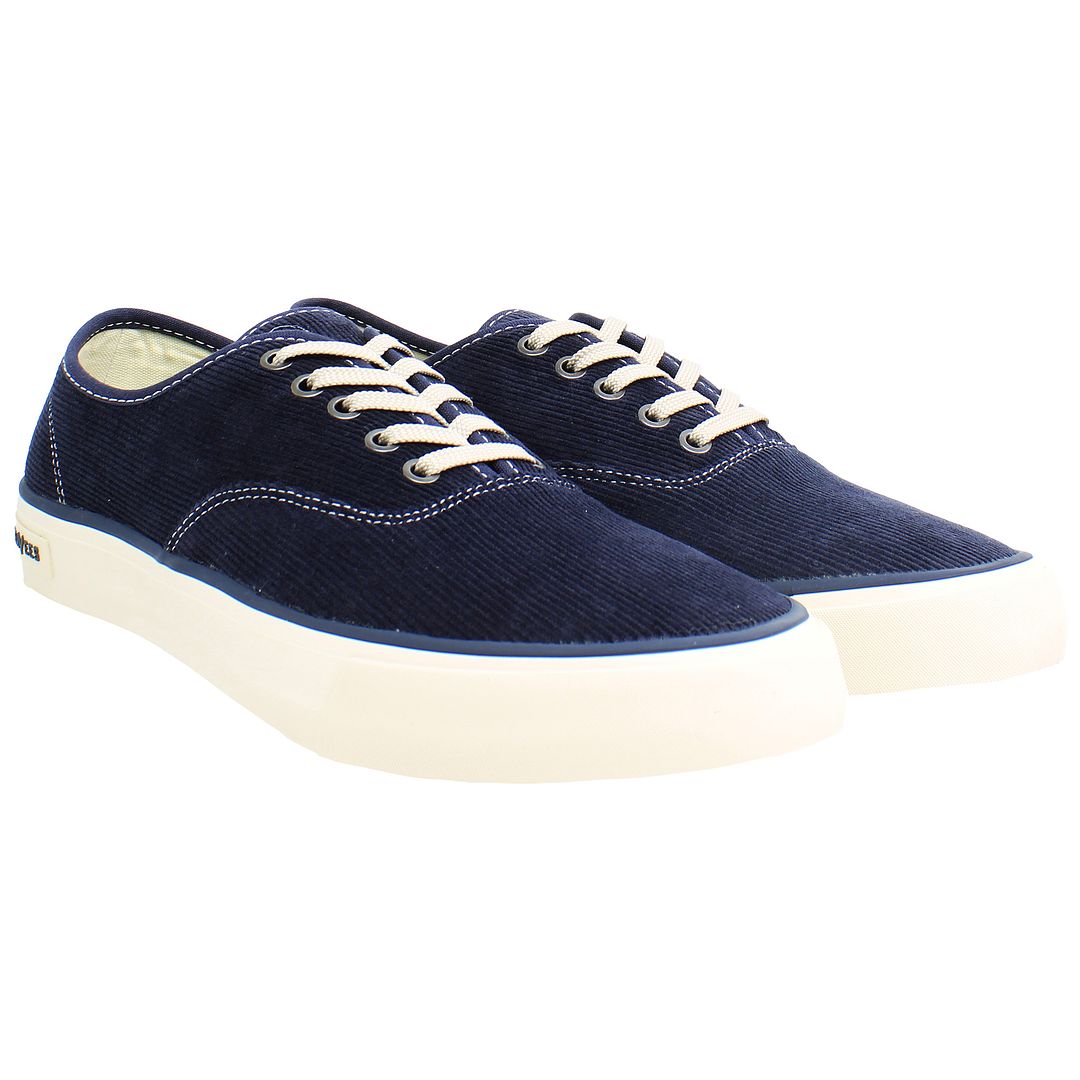 Seavees Legend Cordies Mens Navy Plimsolls