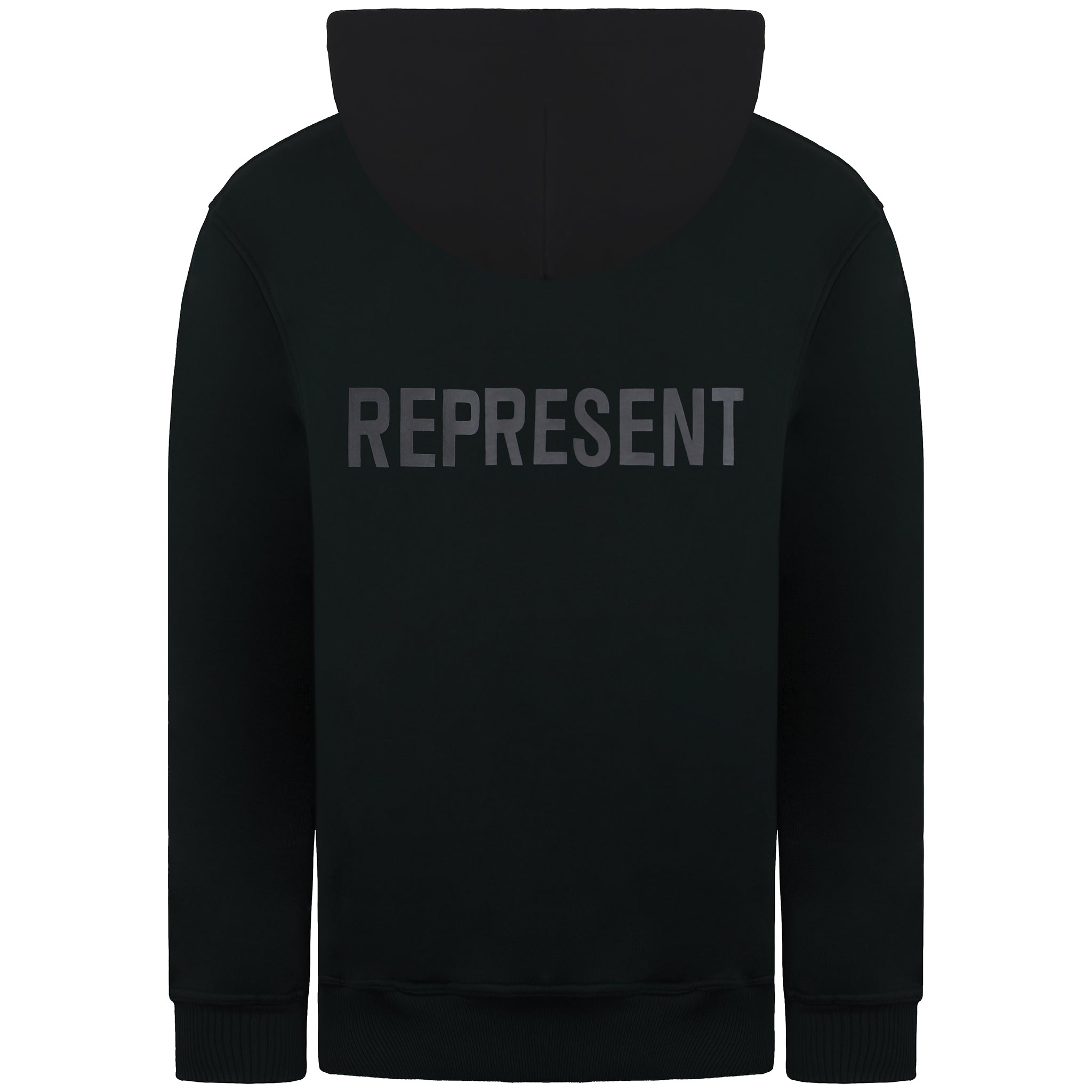 Represent Logo Jersey Mens Black Hoodie