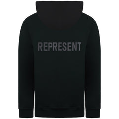 Represent Logo Jersey Mens Black Hoodie