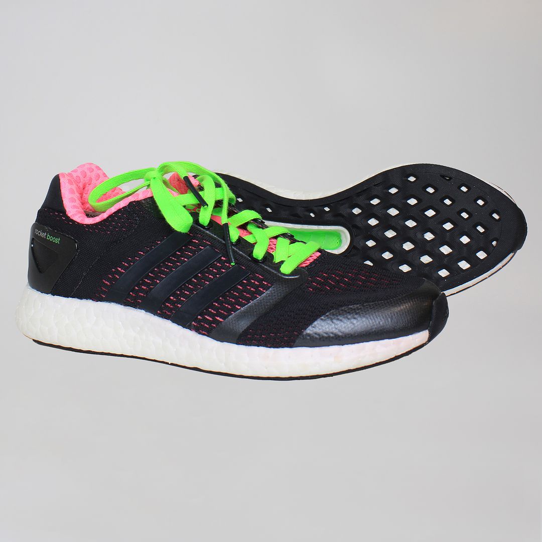 Adidas Rocket Boost Womens Black Running Trainers NO BOX