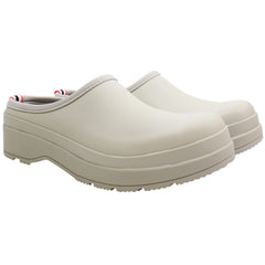 Hunter Play Lined Mens White Clogs