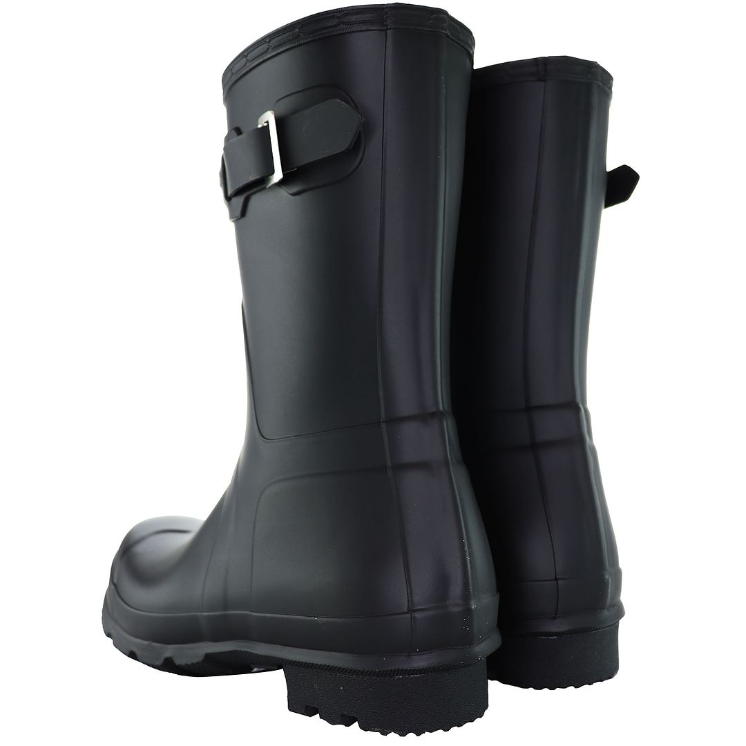 Hunter Original Short Mens Black Wellington Boots