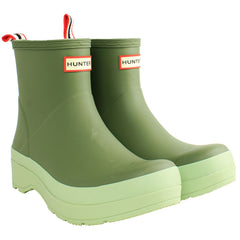 Hunter Play Short Mens Light Green Wellington Boots