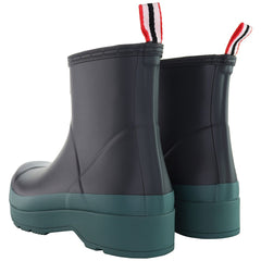 Hunter Play Short Mens Navy Wellington Boots