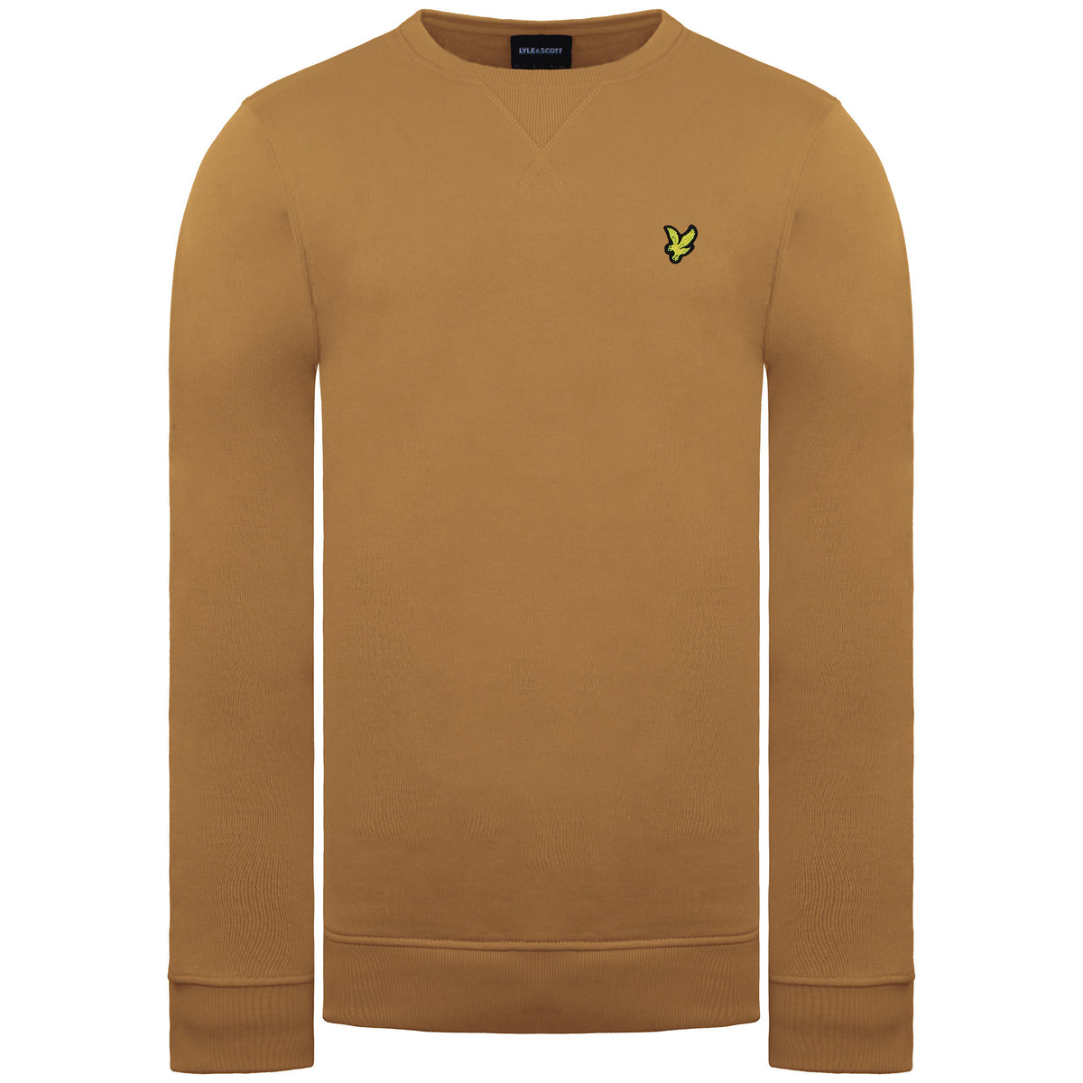 Lyle & Scott Logo Mens Orange Sweater