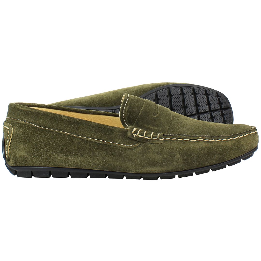 John White Monte Mens Green Shoes