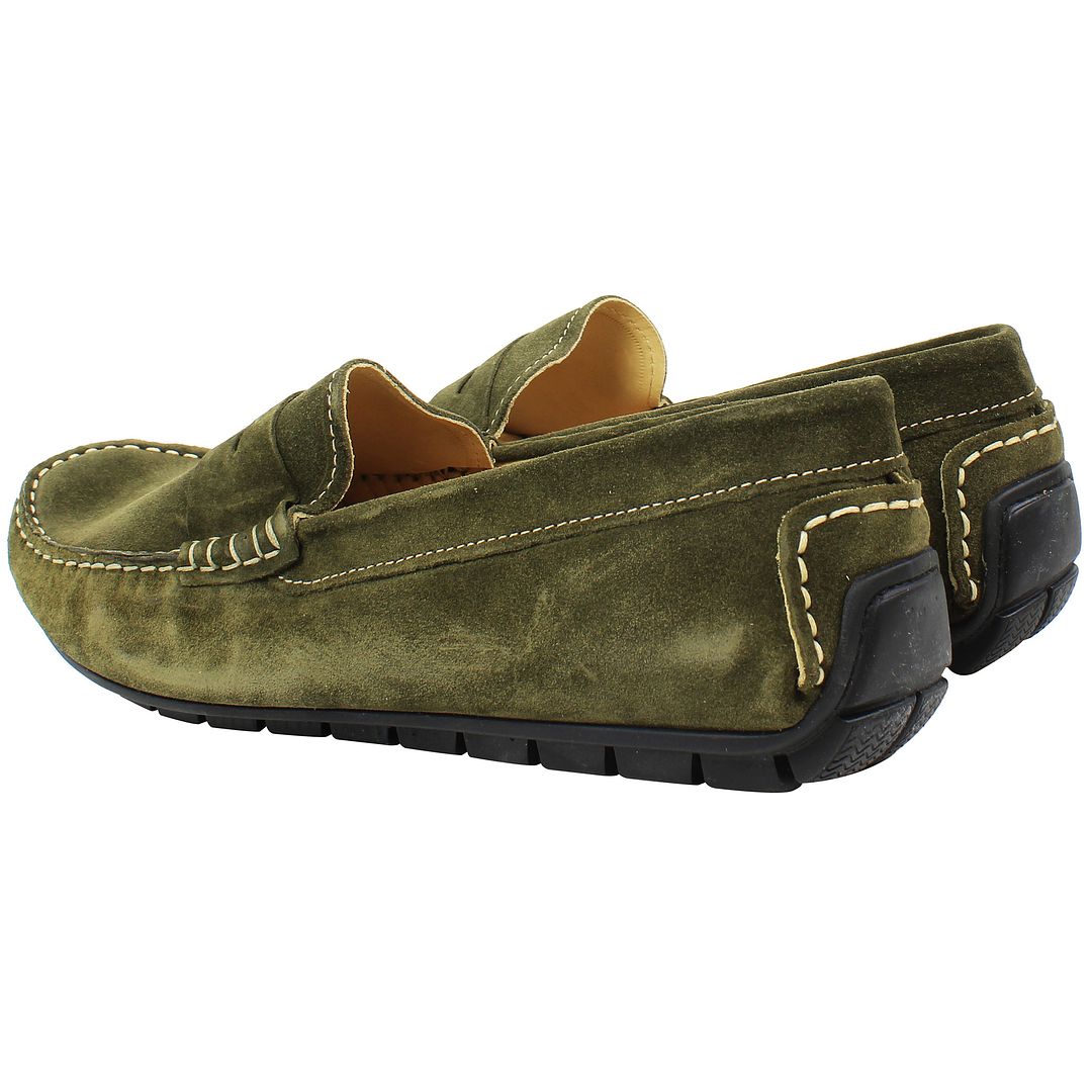 John White Monte Mens Green Shoes