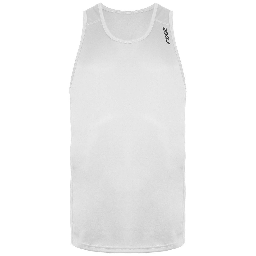 2XU BSR Active Singlet Mens White Top