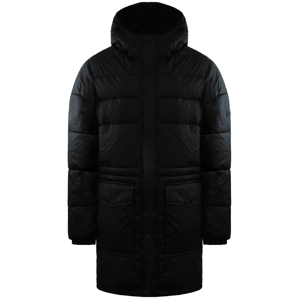 Hunter Interpid Mens Black Long Puffer Jacket