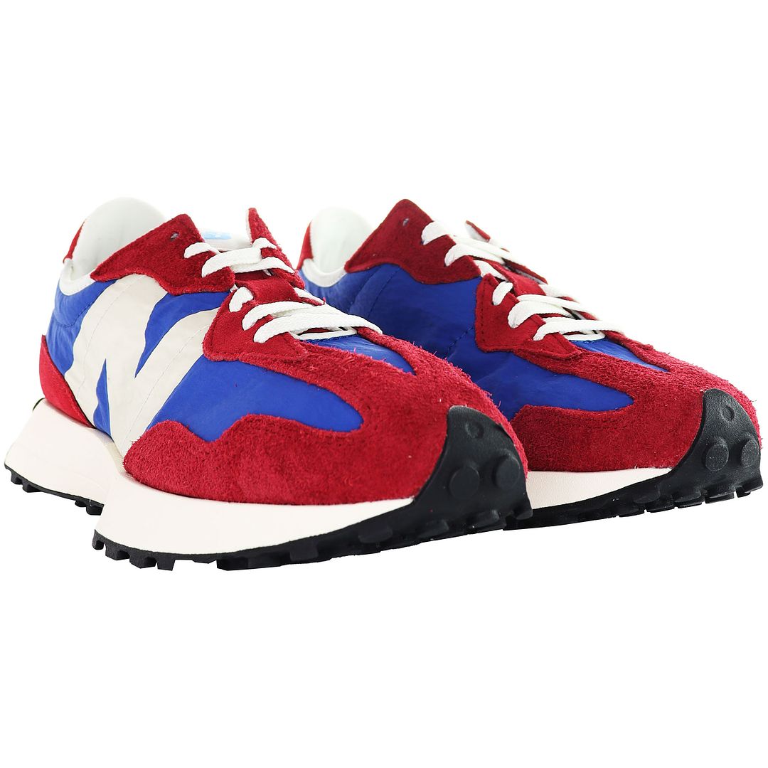 New Balance 327 Mens Red/Blue Trainers