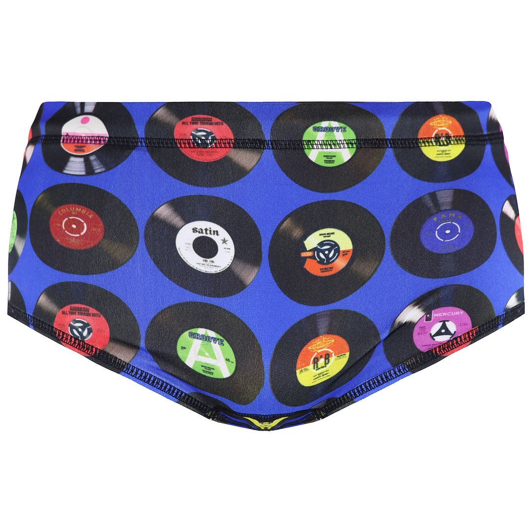 Maru Vinyl Pacer Training Mens Blue Swimming Briefs