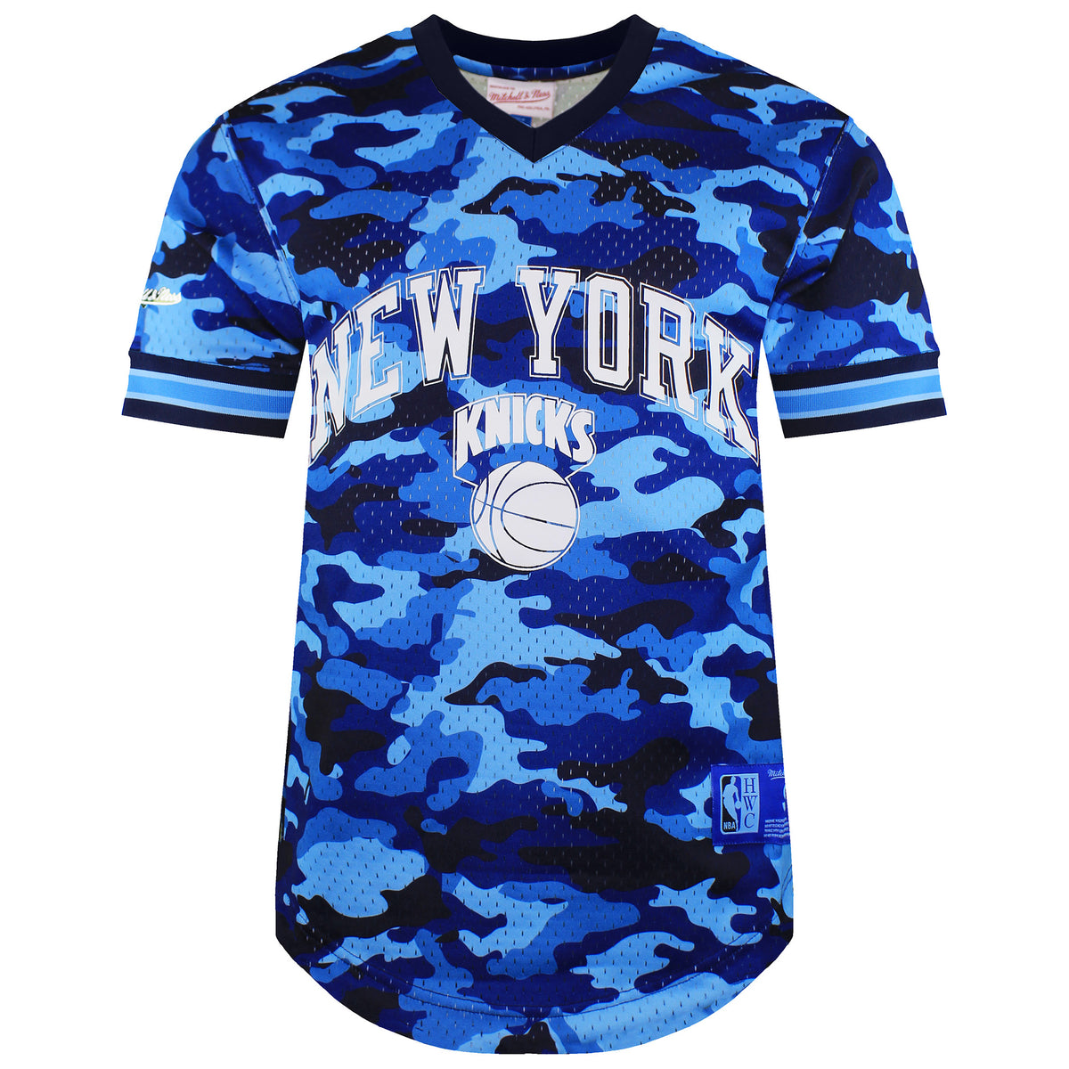 Mitchell & Ness NBA New York Knicks Camo Mesh Mens T-Shirt