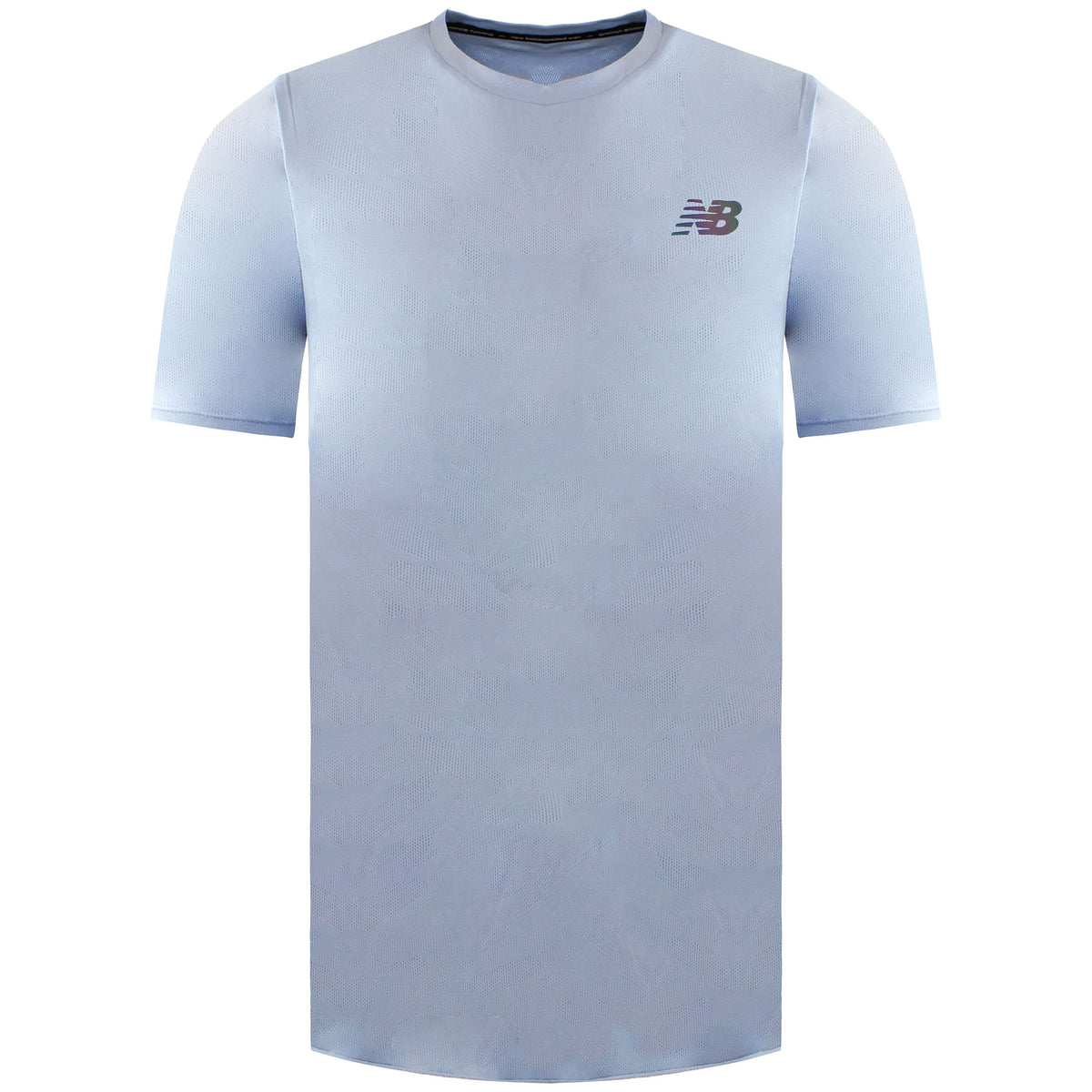 New Balance Q Speed Jacquard Mens Light Blue T-Shirt