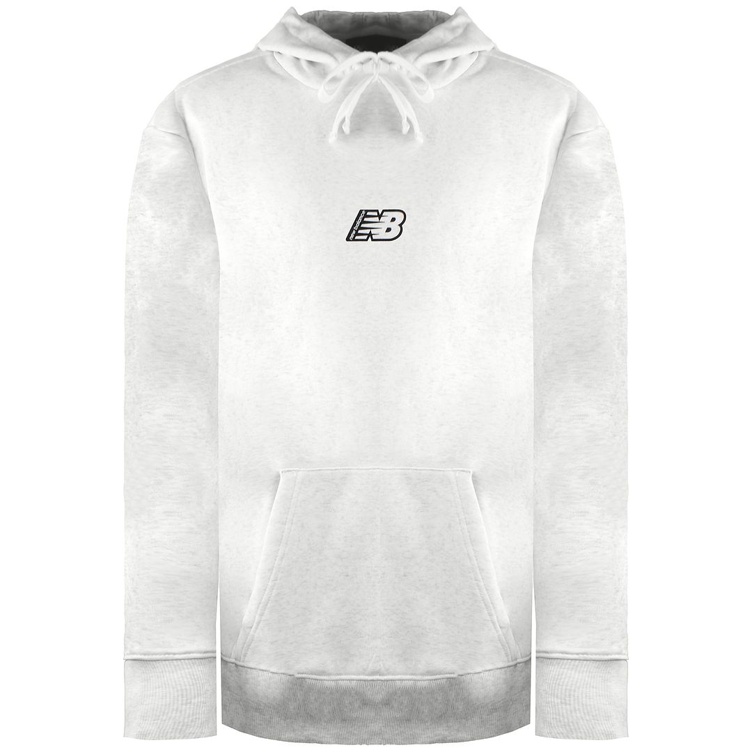 New Balance NB Essentials Mens Heather Grey Hoodie