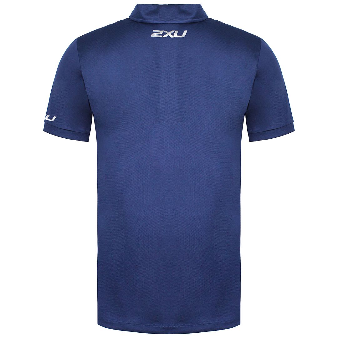 2XU Performance Mens Navy Blue Polo Shirt