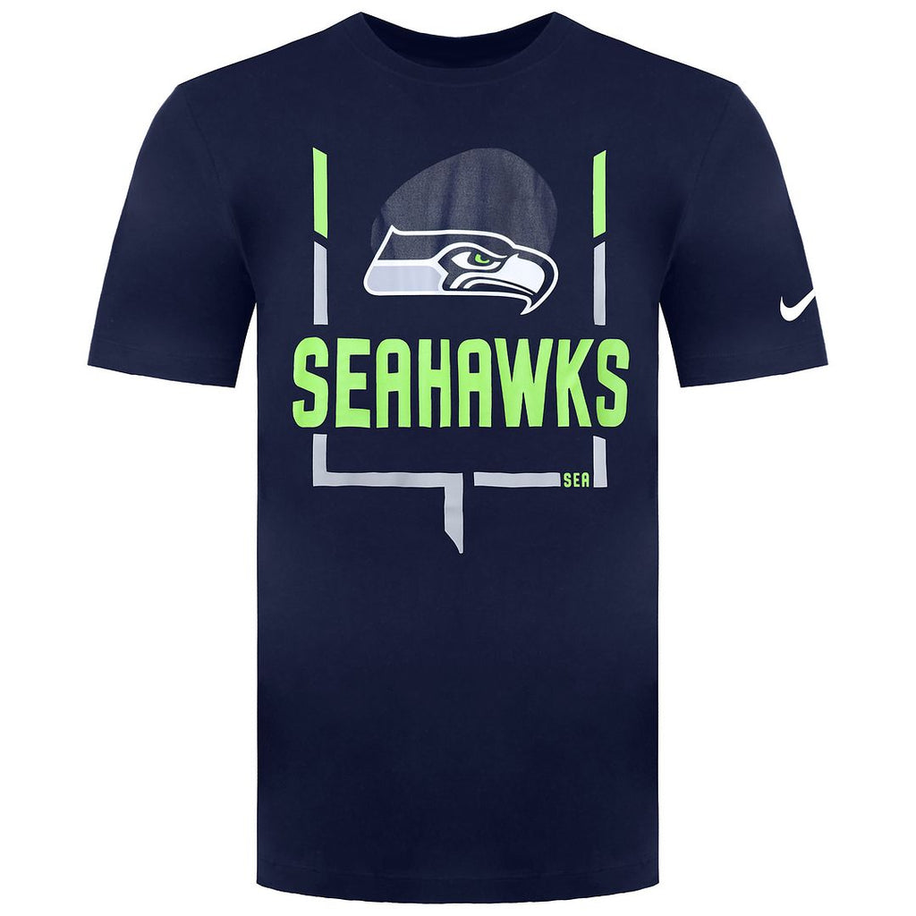 Nike NFL Seattle Seahawks Legend Goal Post Mens Navy T-Shirt