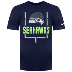 Nike NFL Seattle Seahawks Legend Goal Post Mens Navy T-Shirt