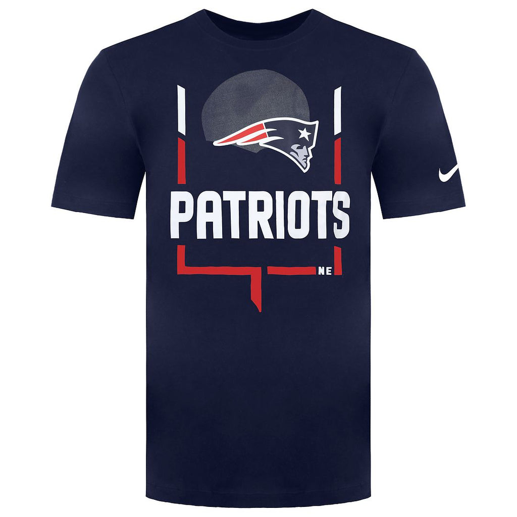 Nike NFL New England Patriots Legend Goal Post Mens Navy T-Shirt