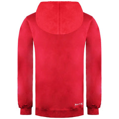 Yums Graphic Logo Long Sleeve Zip Up Red Mens Hooded Track Jacket O12PH Red