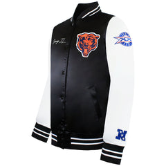 Mitchell & Ness NFL Chicago Bears Mens Satin Bomber Jacket