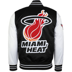 Mitchell & Ness NBA Miami Heat Mens Satin Bomber Jacket