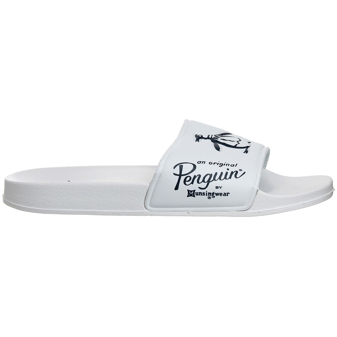 Original Penguin Passer Mens White Sliders