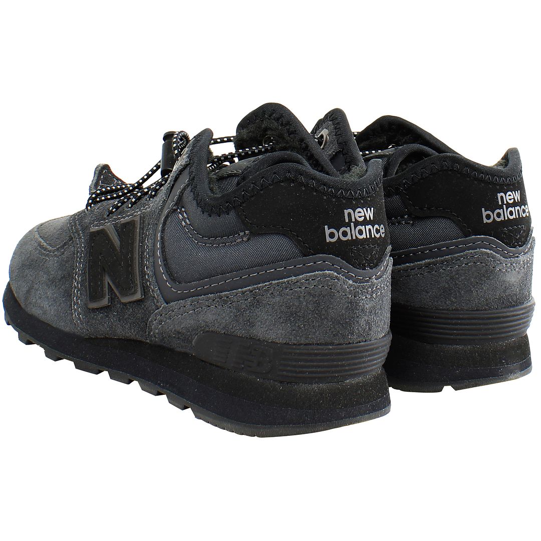 New Balance 574H Kids Black Trainers