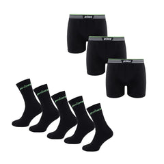 Prince Mens 3-Pack Boxers + 5-Pack Socks