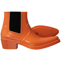 Calvin Klein Carol Rubber Womens Orange Wellington Boots