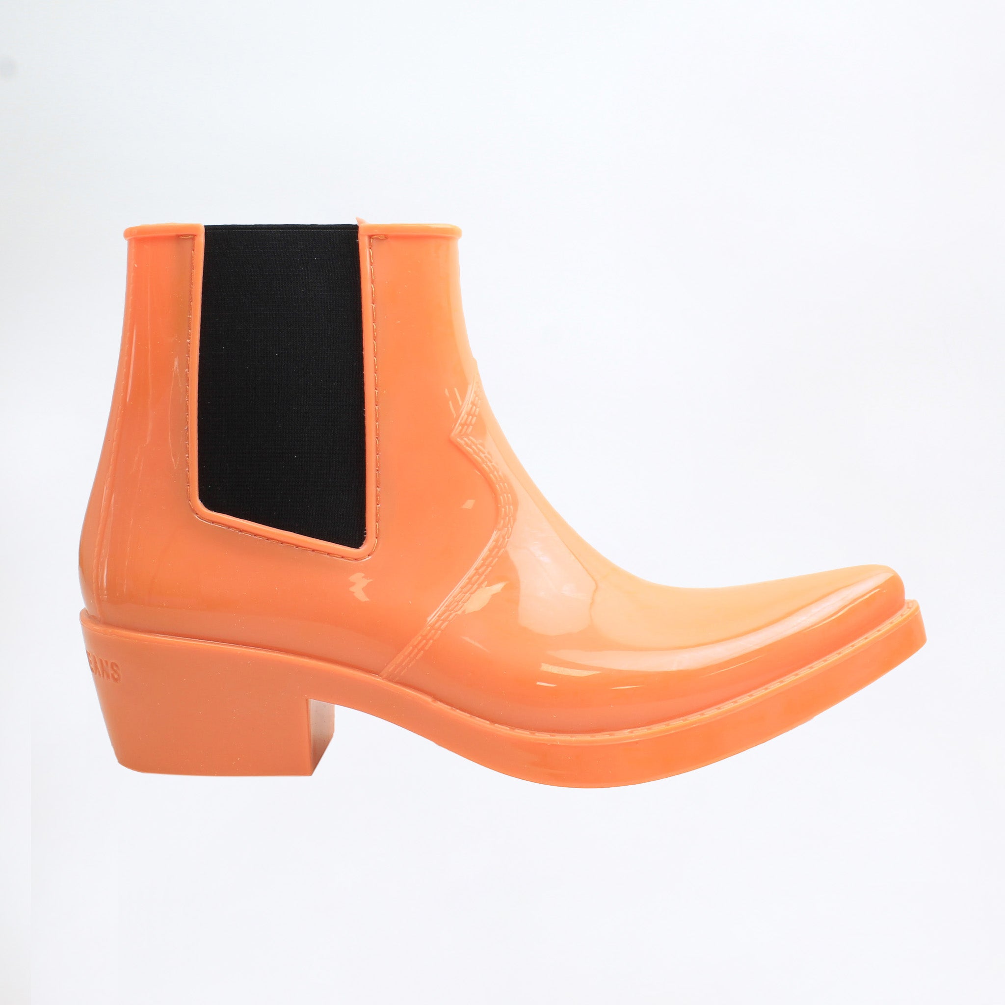 Calvin Klein Carol Rubber Womens Orange Wellington Boots NO BOX